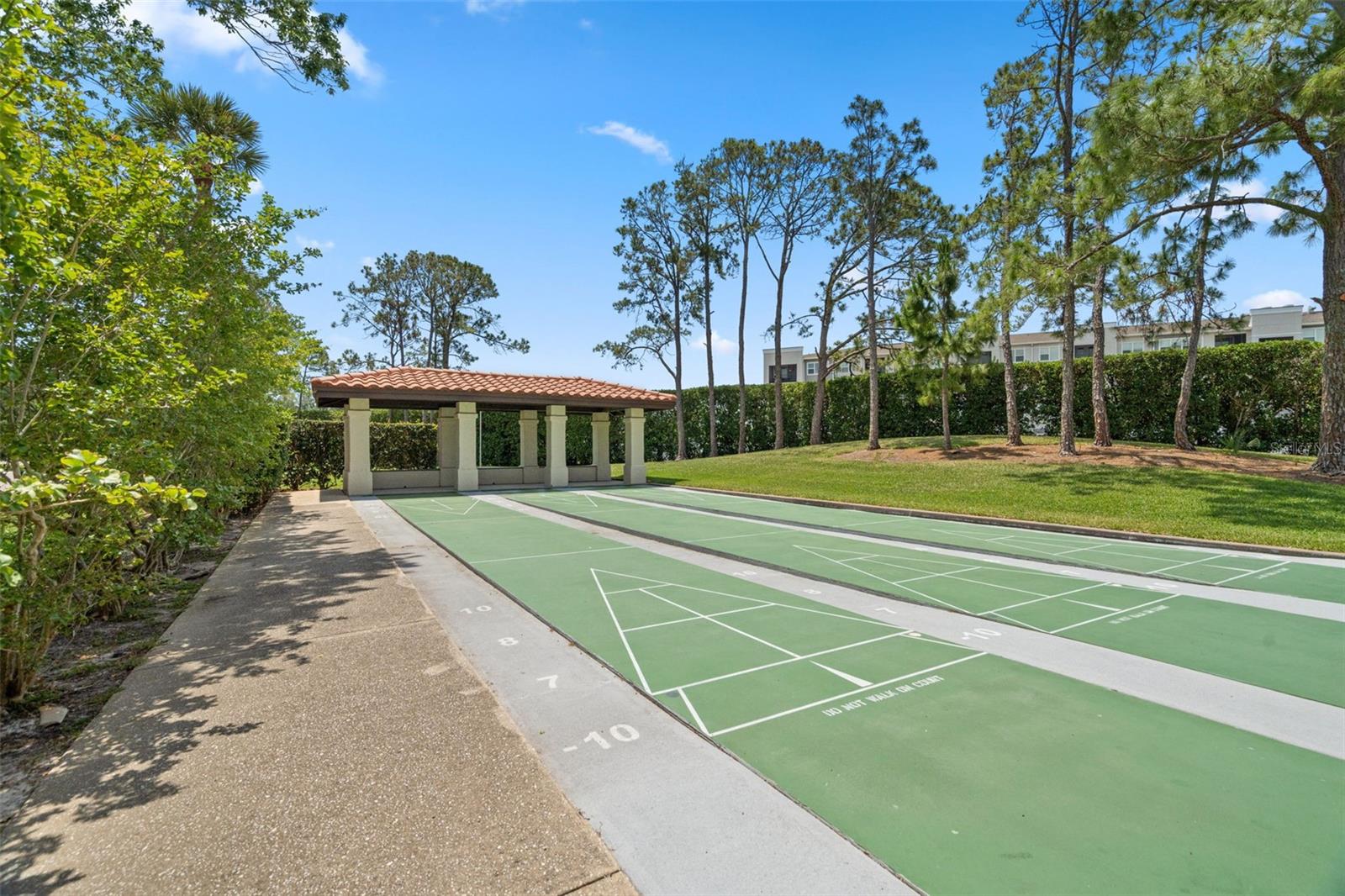 Shuffleboard courts
