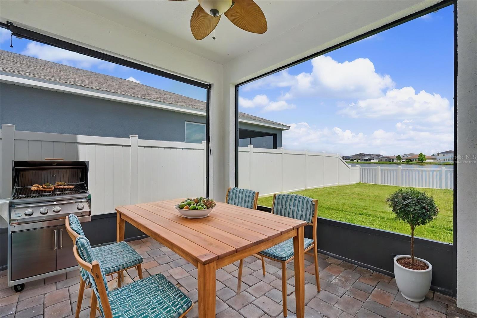 Virtually Staged Back Porch