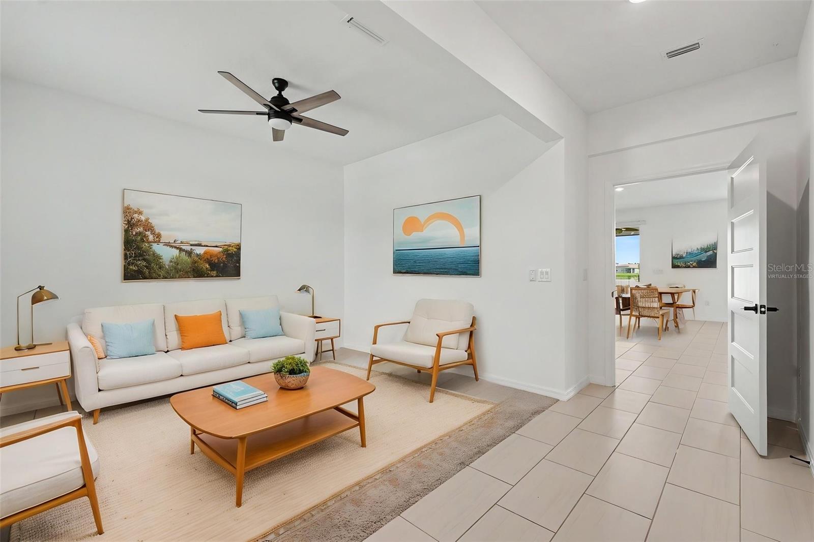 Virtually Staged Bonus room Downstairs