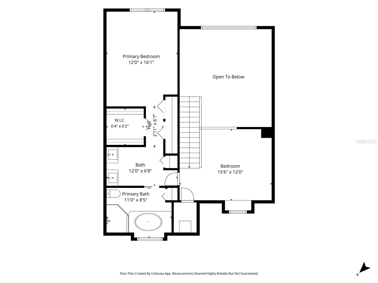 Upstairs floorpan