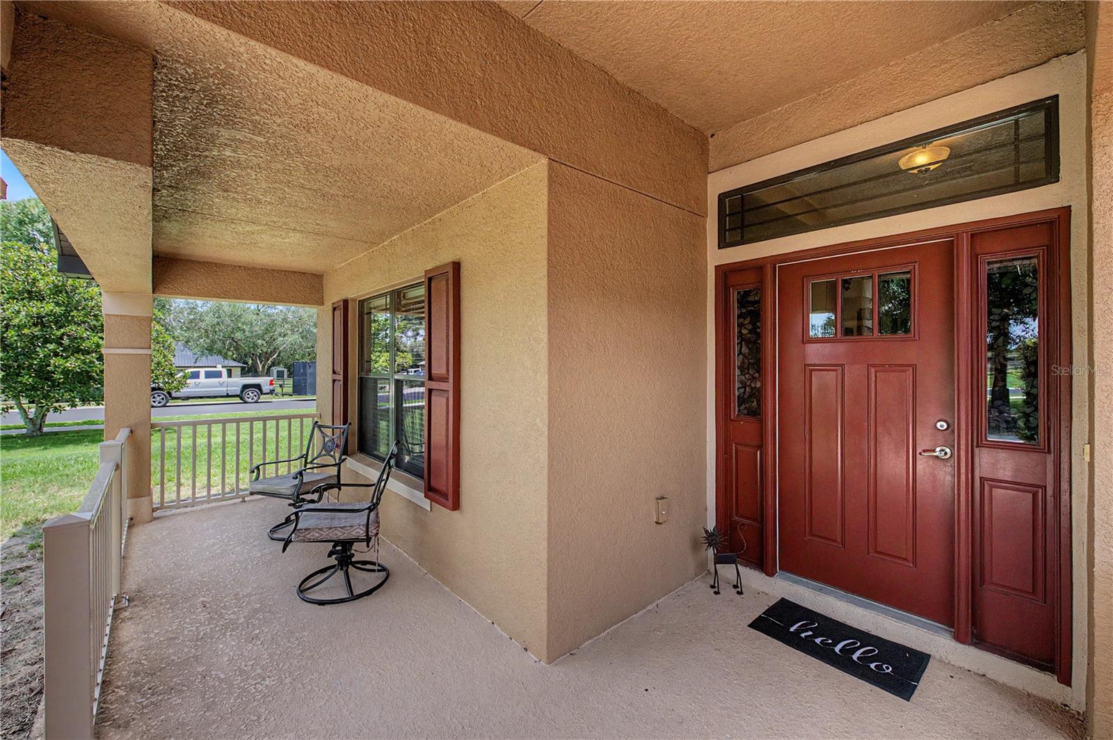Front Door and Covered Front Porch