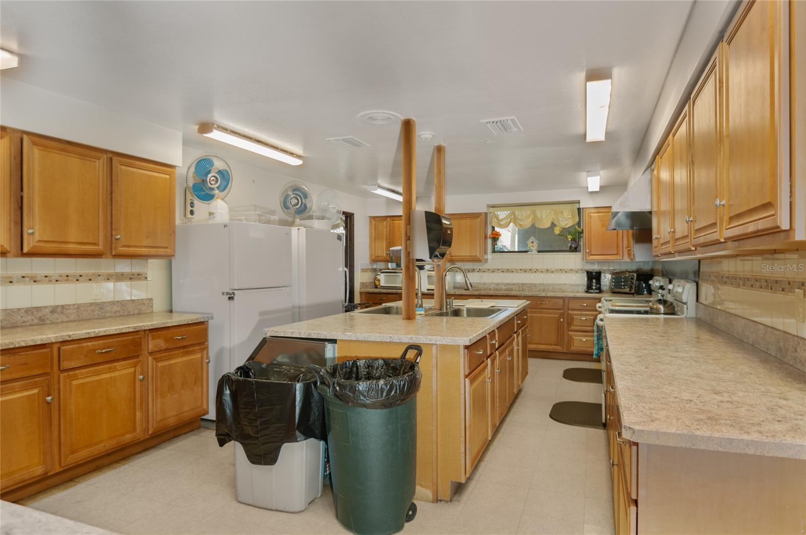 Full kitchen connected to theauditorium