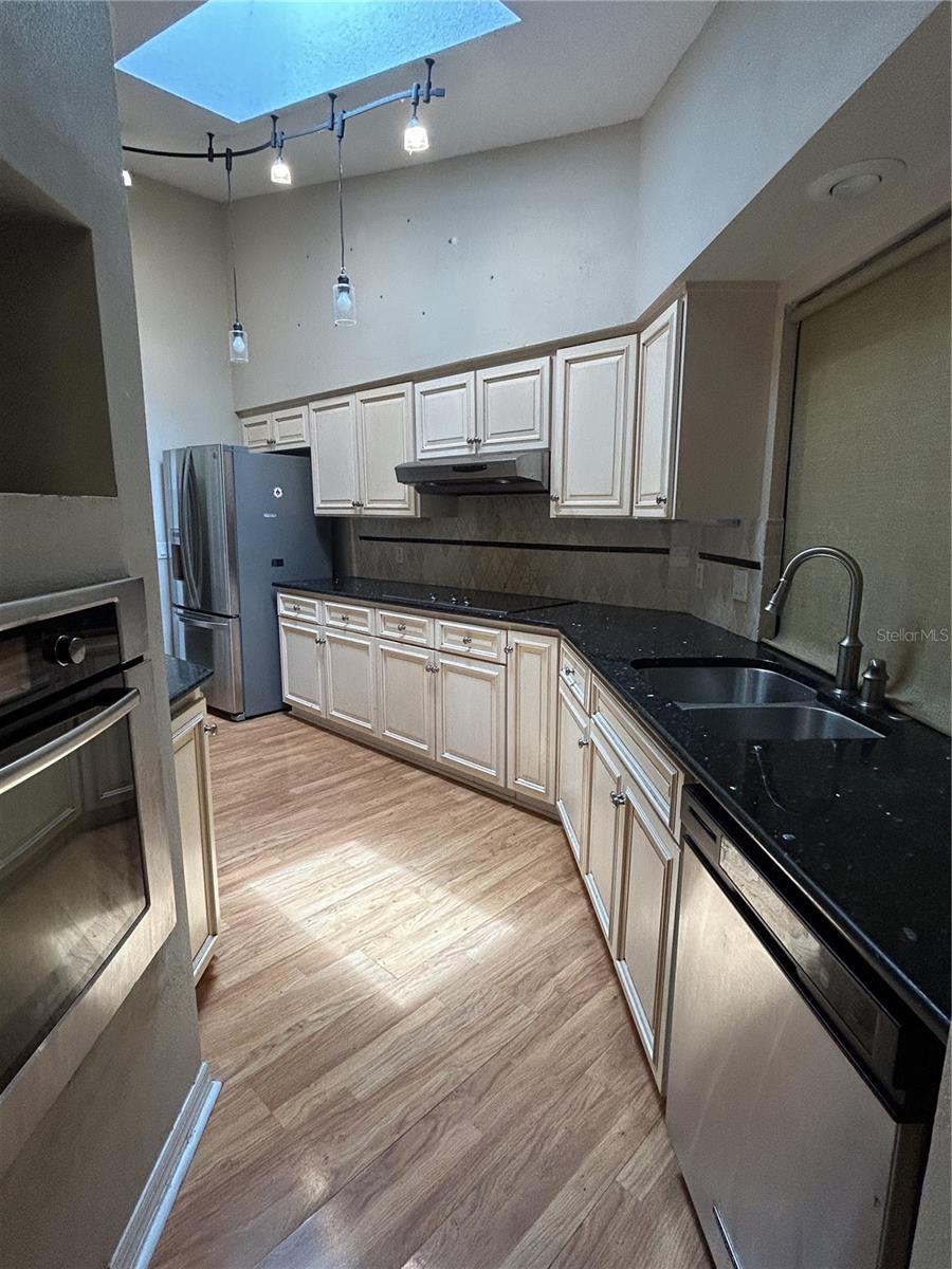 Kitchen with skylights!