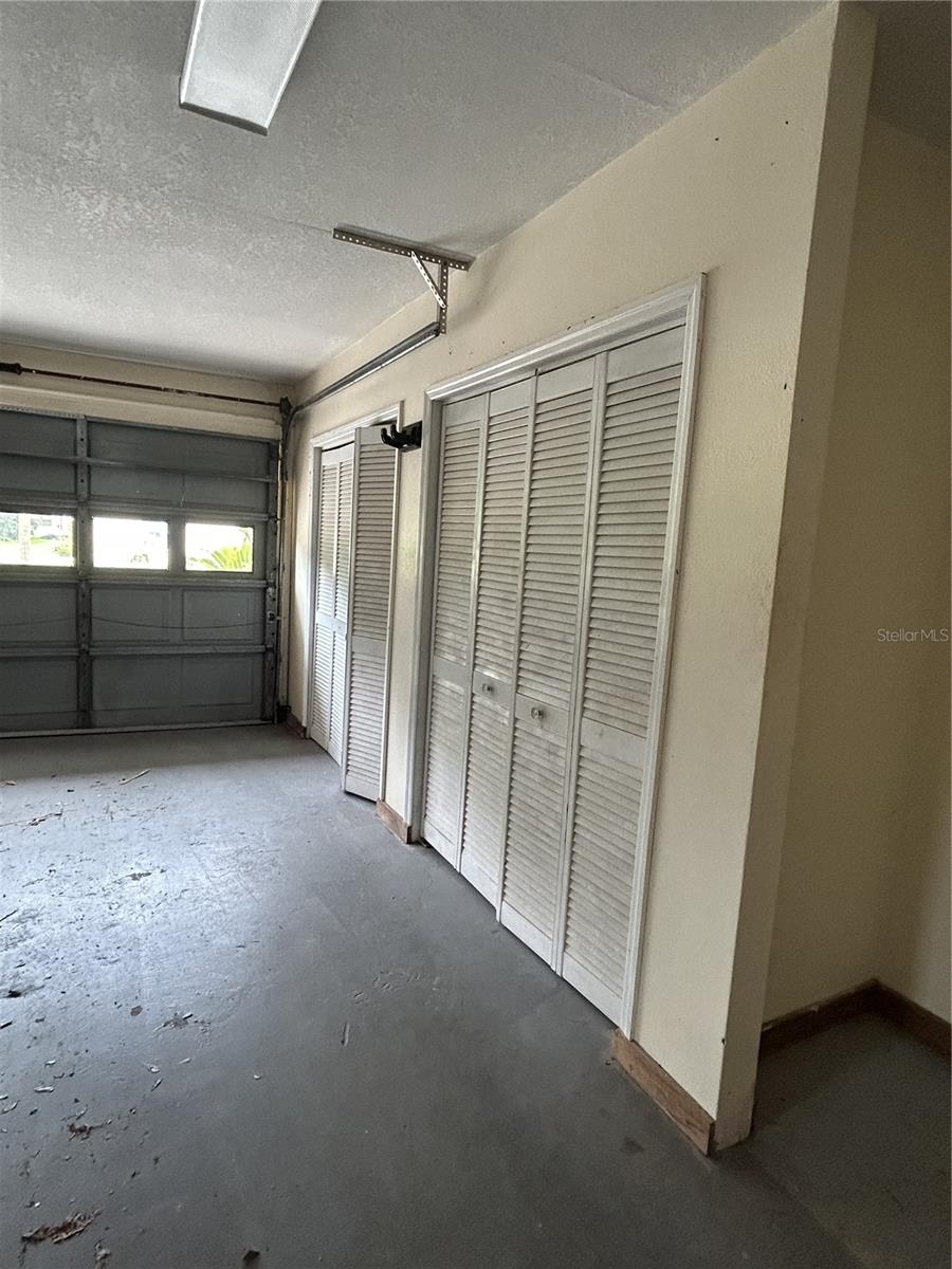 storage in garage.