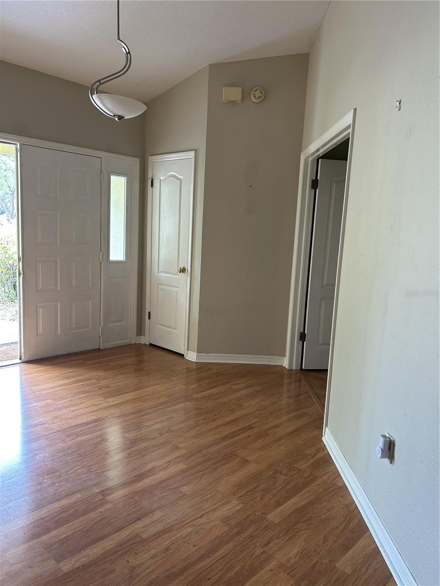 Entryway with coat closet
