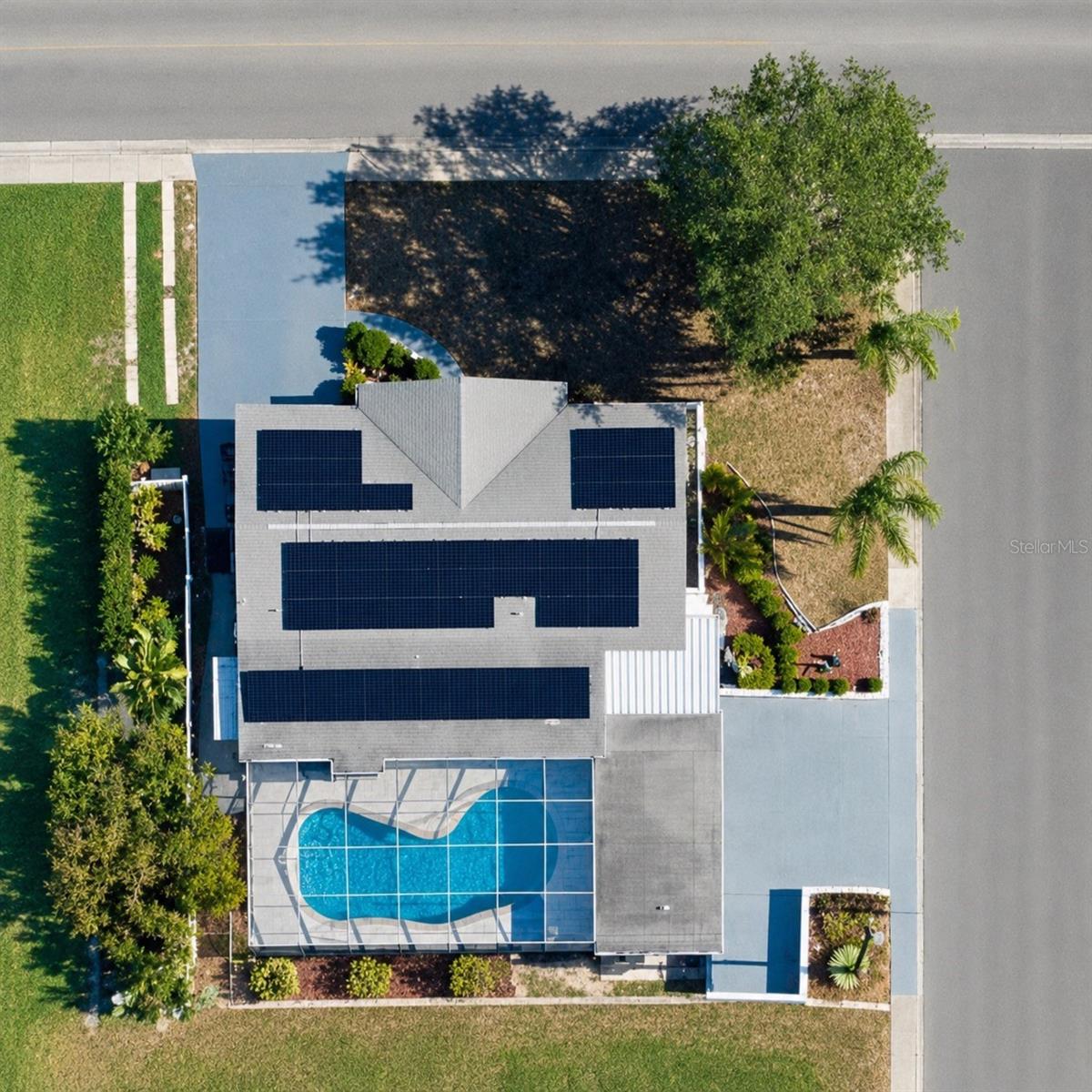 Aerial Photo of the Solar Panels
