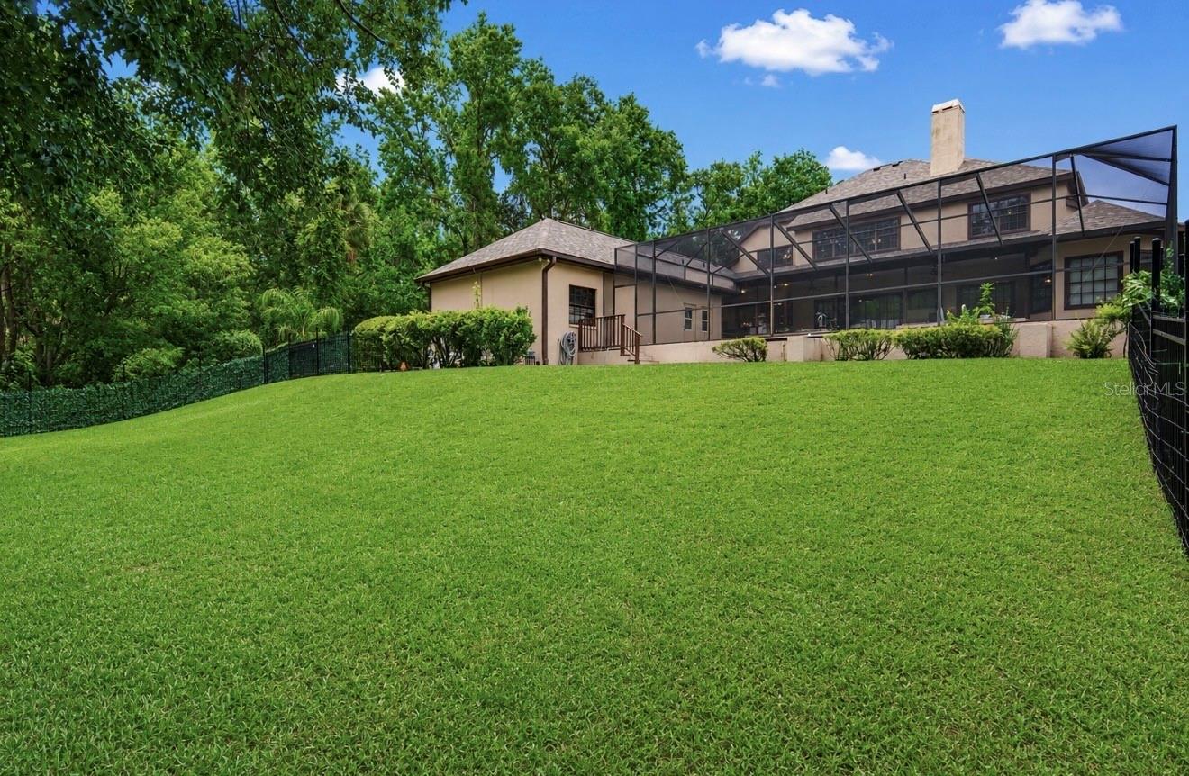 Fenced in yard