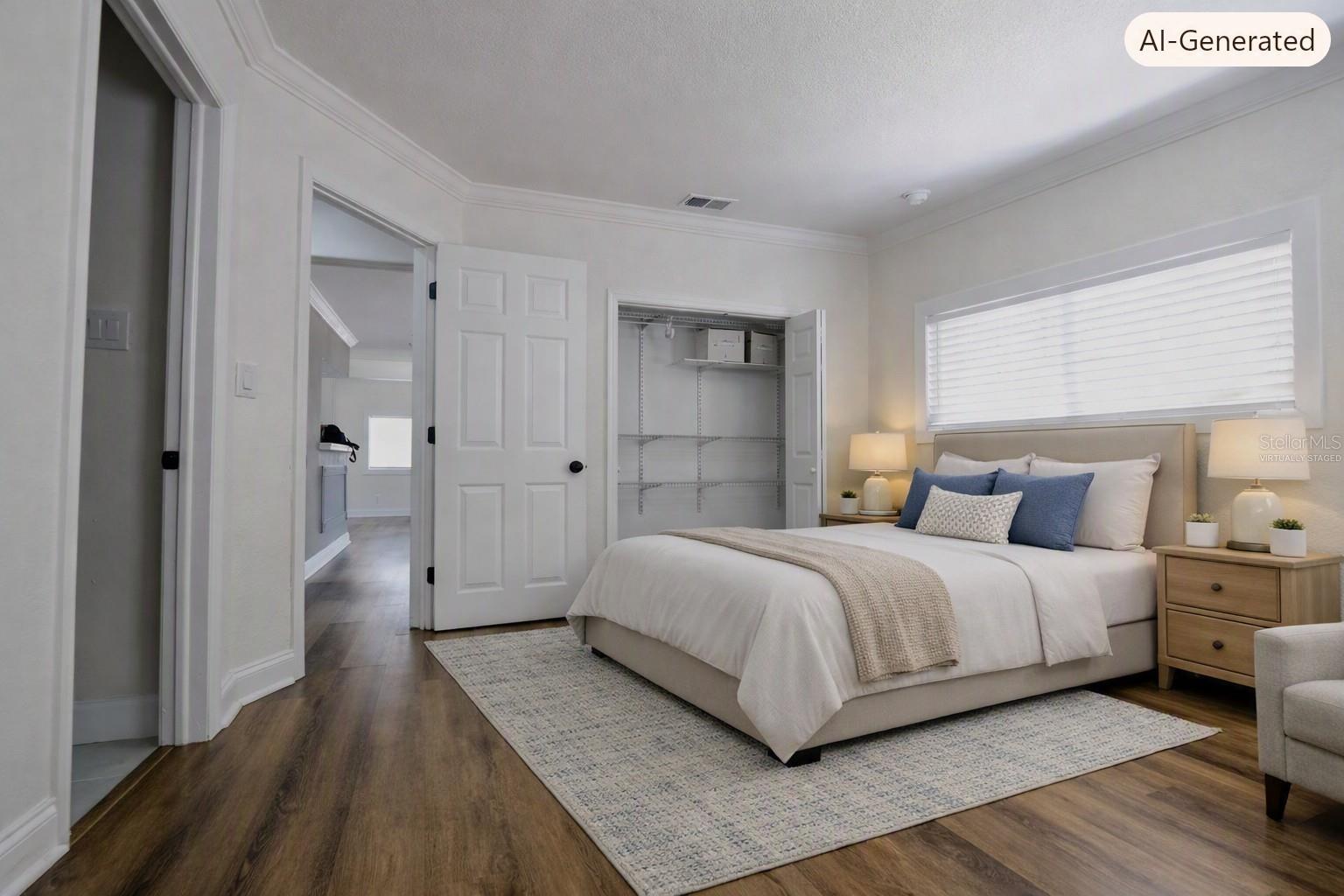 2nd Ensuite Bedroom can be used as an In Law Suite Virtually Staged
