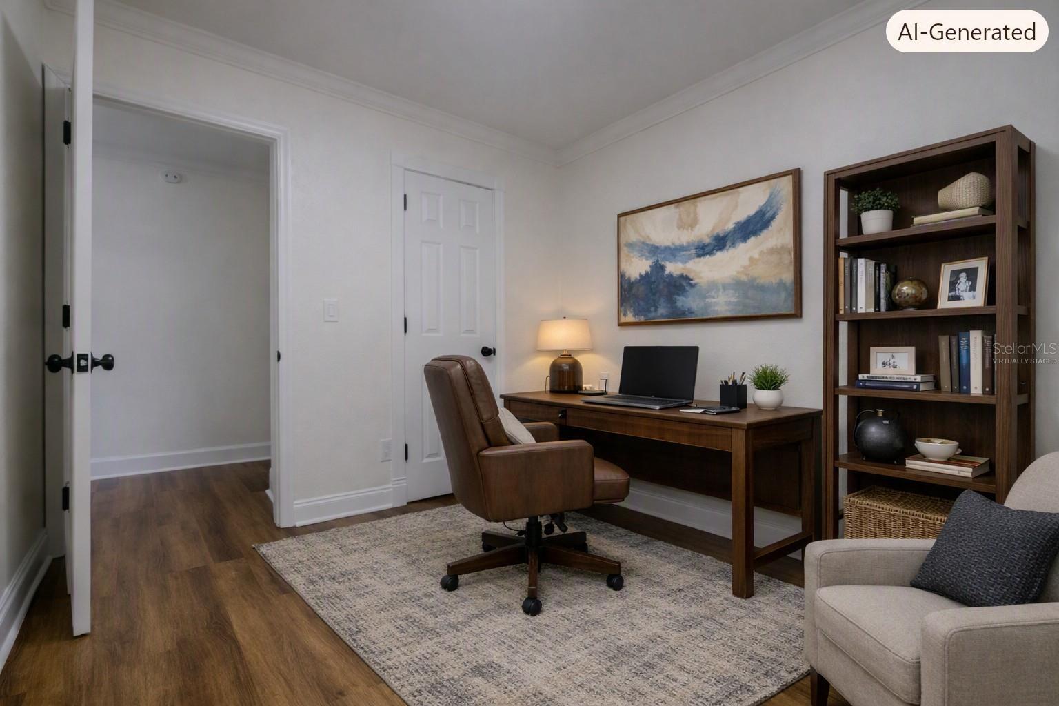 Bonus Room w closet Virtually Staged