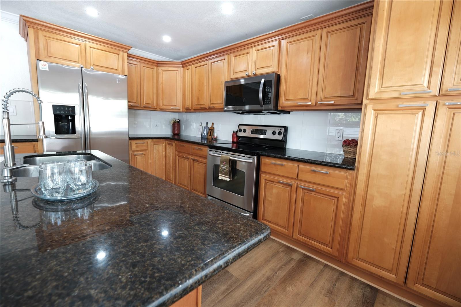 Kitchen area is not open to line of sight when walking in the front door.