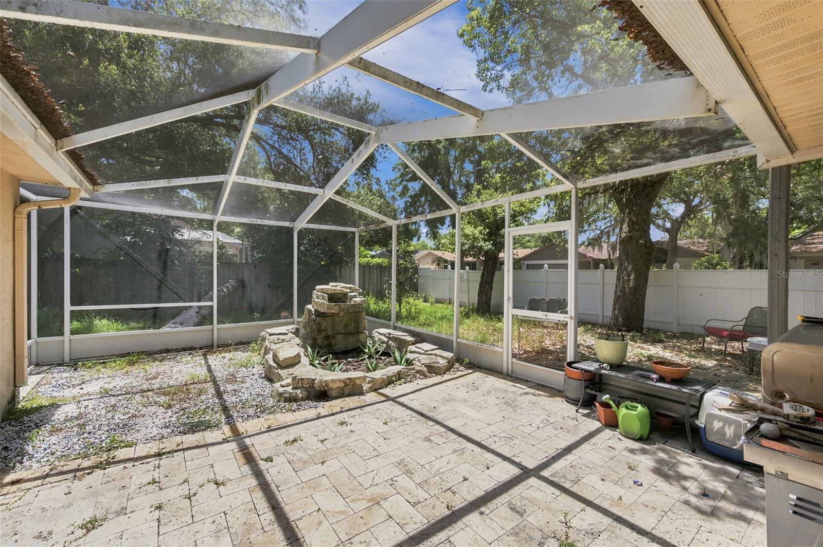 Patio with screen enclosure