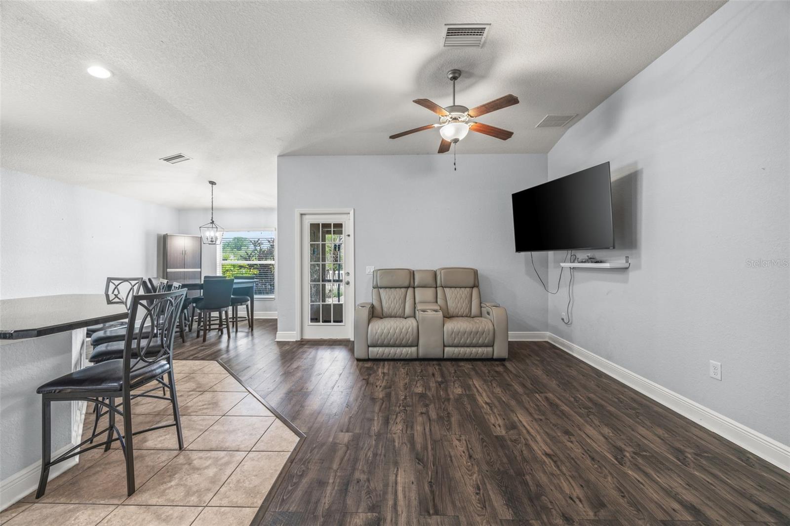 Door leads to screened porch