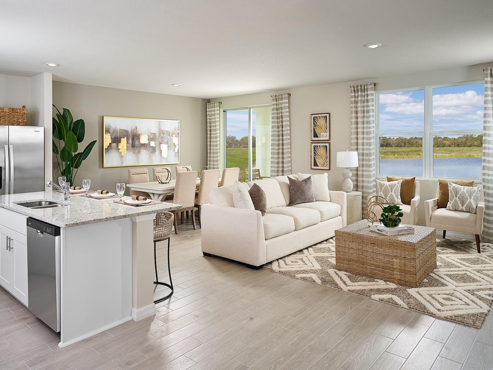 Photos are not of the actual home, but are photos of the builder home with same floorplan with similar interior finishes.