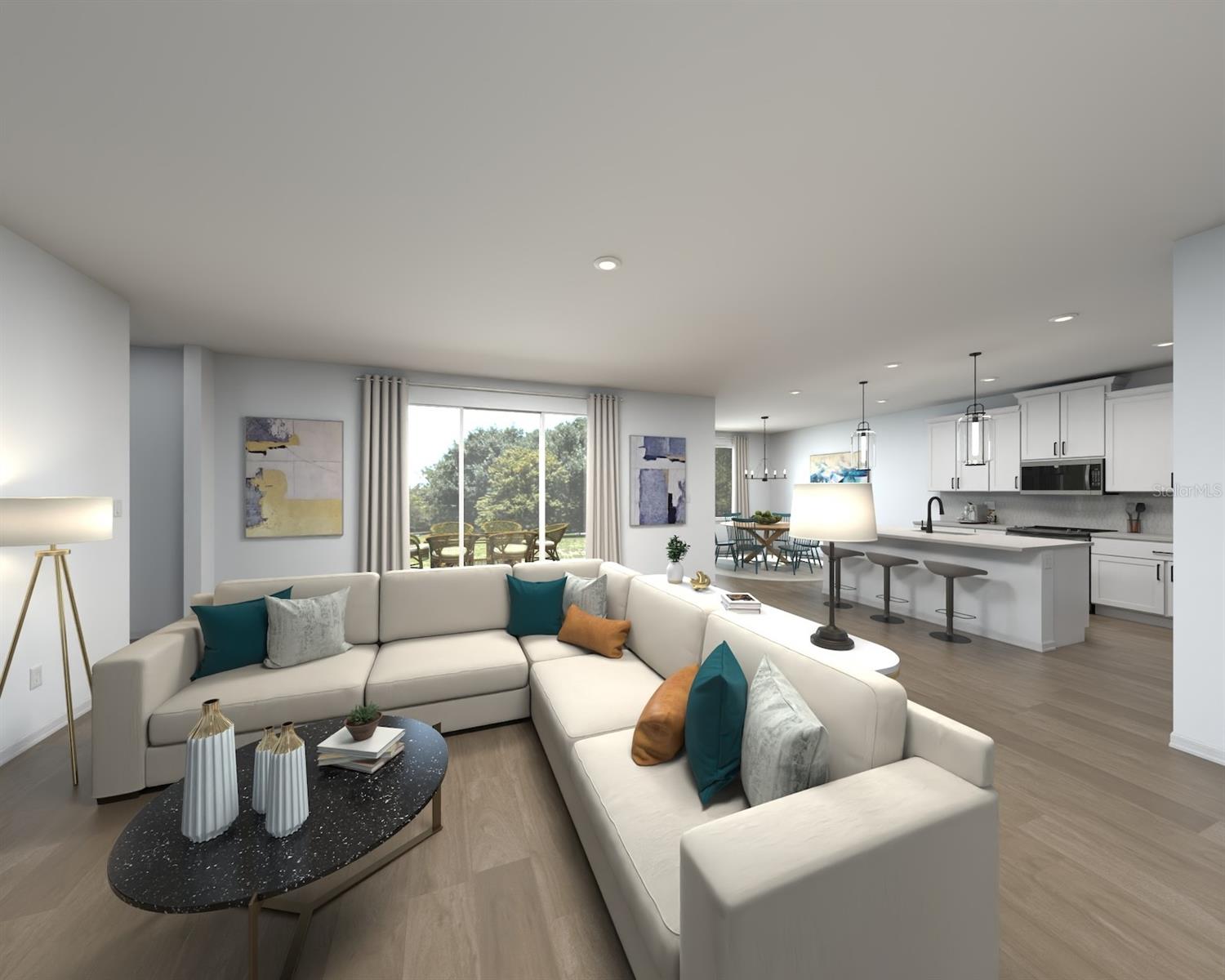 Photos are not of the actual home, but are photos of the builder home with same floorplan with similar interior finishes.