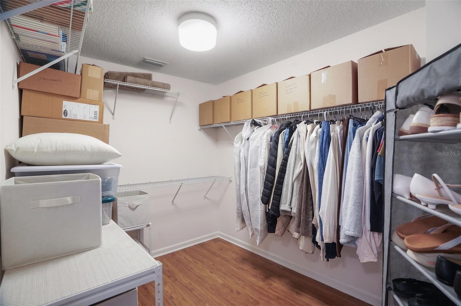 Walk-in Closet. Primary Bedroom
