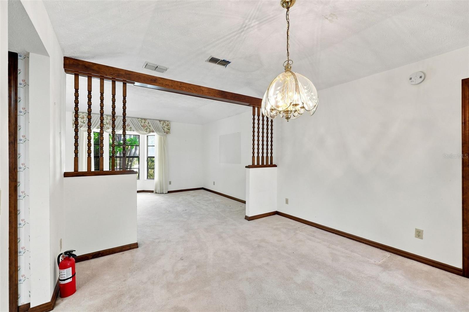 Dining room/Living room view