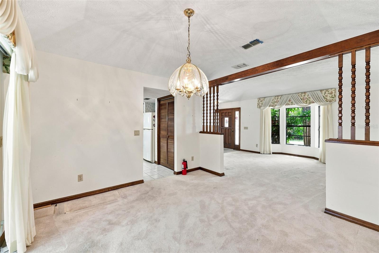 Dining room/Living room view