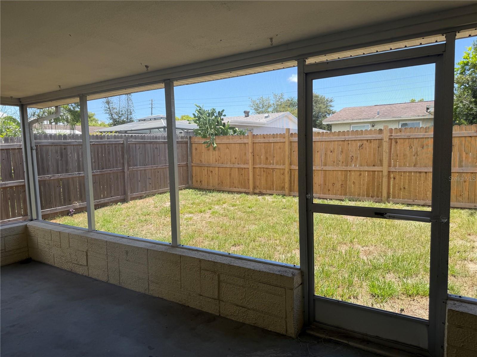 Screened Porch View