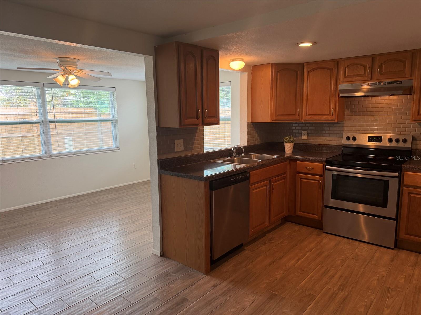 kitchen into Florida Room