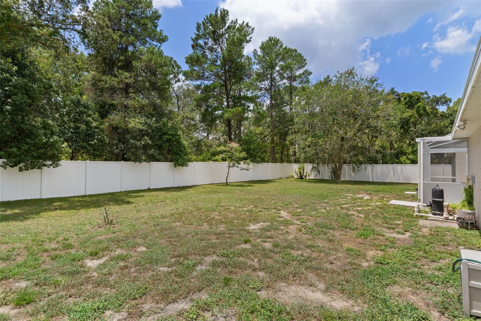 Large Fenced Backyard