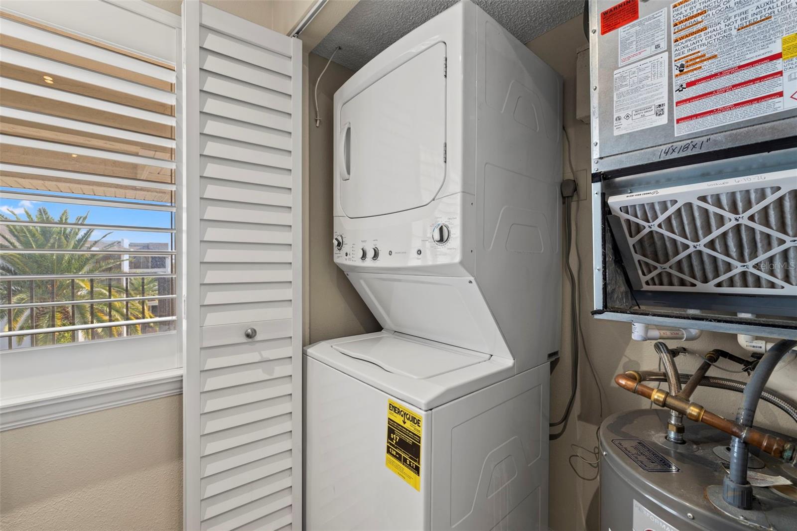 Laundry Closet in Kitchen
