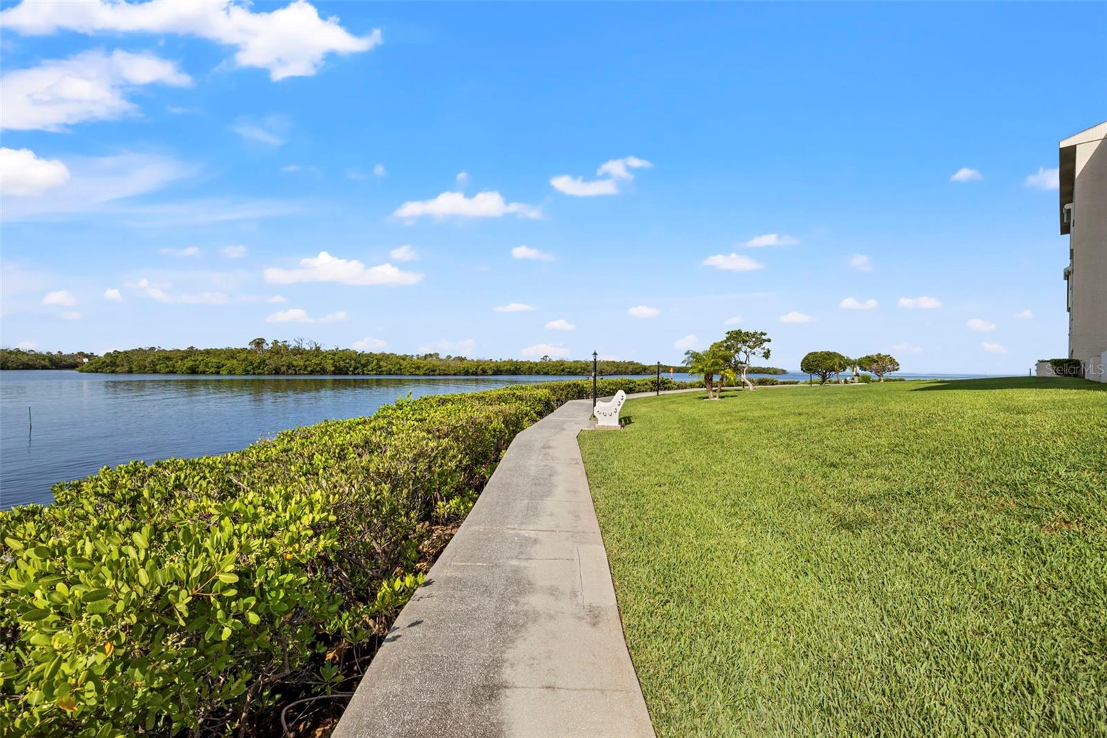 Sidewalks throughout the property