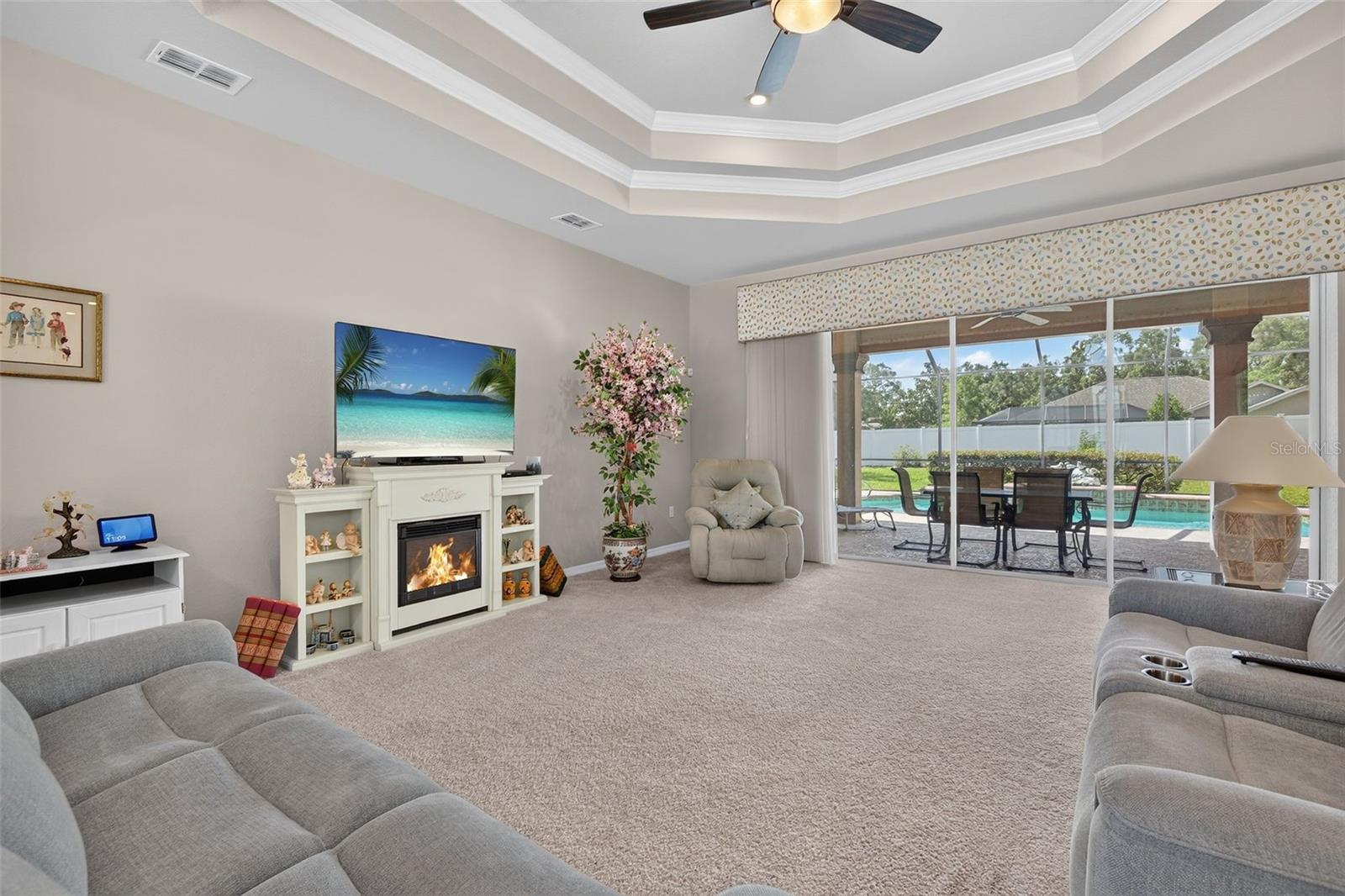 Living Room with Pocketing Sliders