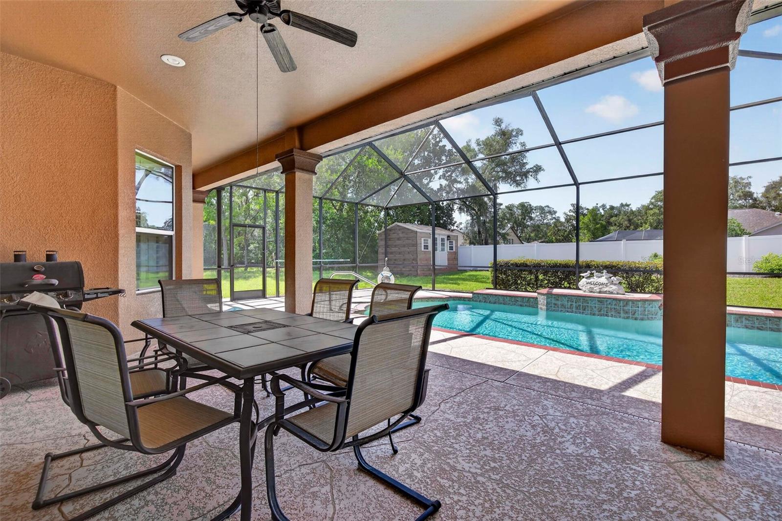 Covered Patio by the Pool