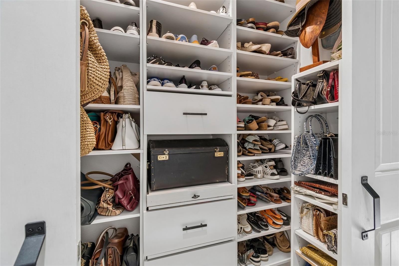 In Addition a Dedicated Accessory Closet for all of those Very Important Extras like Shoes, Handbags, hats and Fashion Adornments.