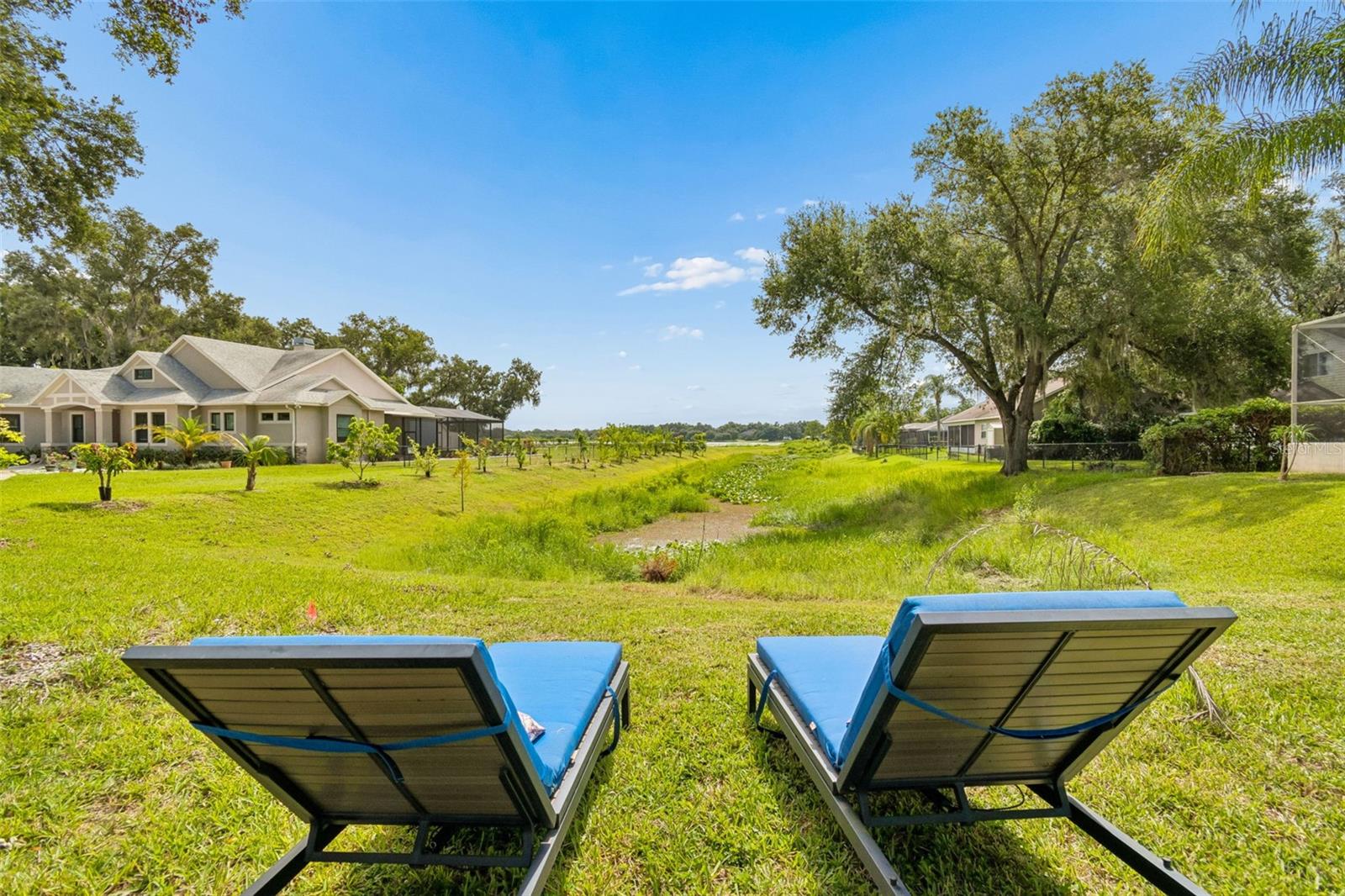 As soon as we get a little more rain, this canal will fill up so that you can enjoy fishing and all of the enjoyment of living at Valrico Lake.