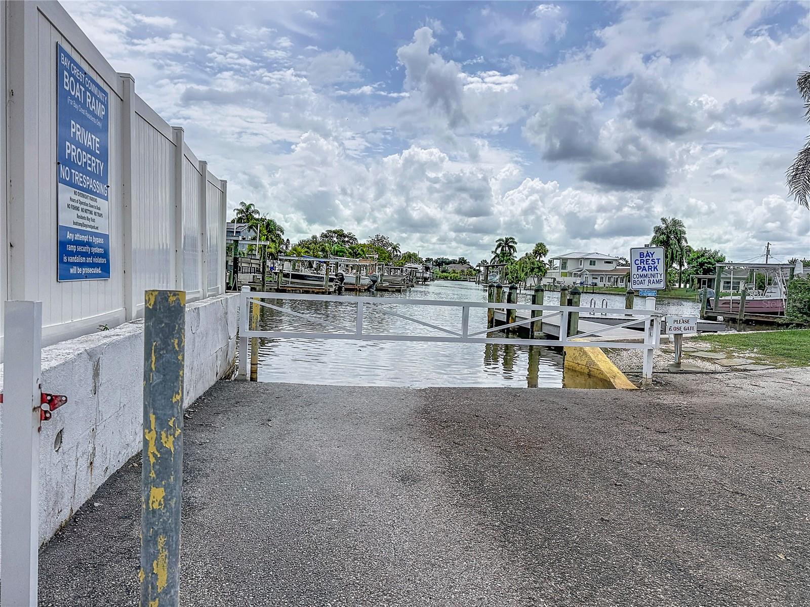 Private Community Boat Ramp