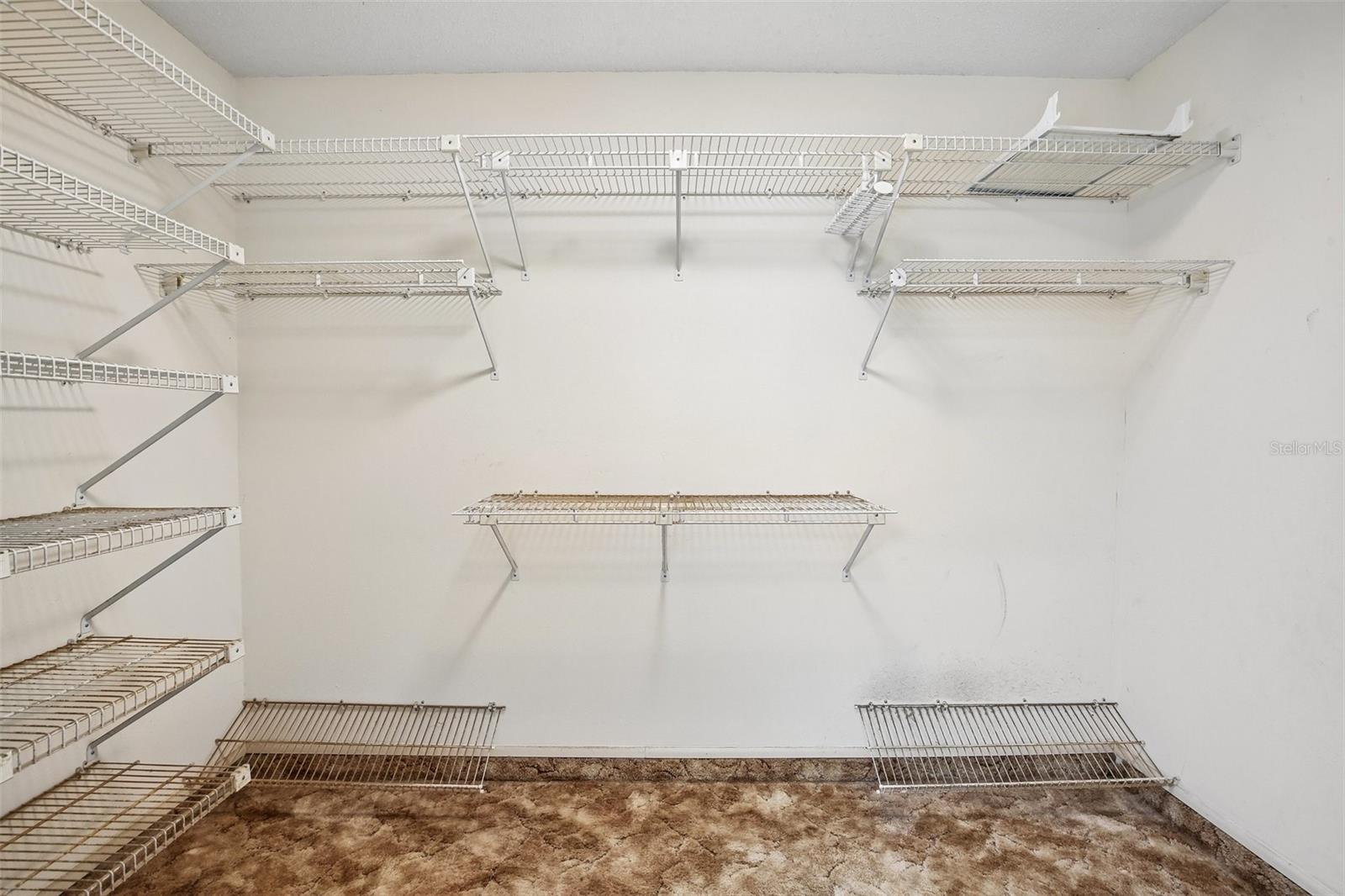 Giant Walk-in closet in master suite