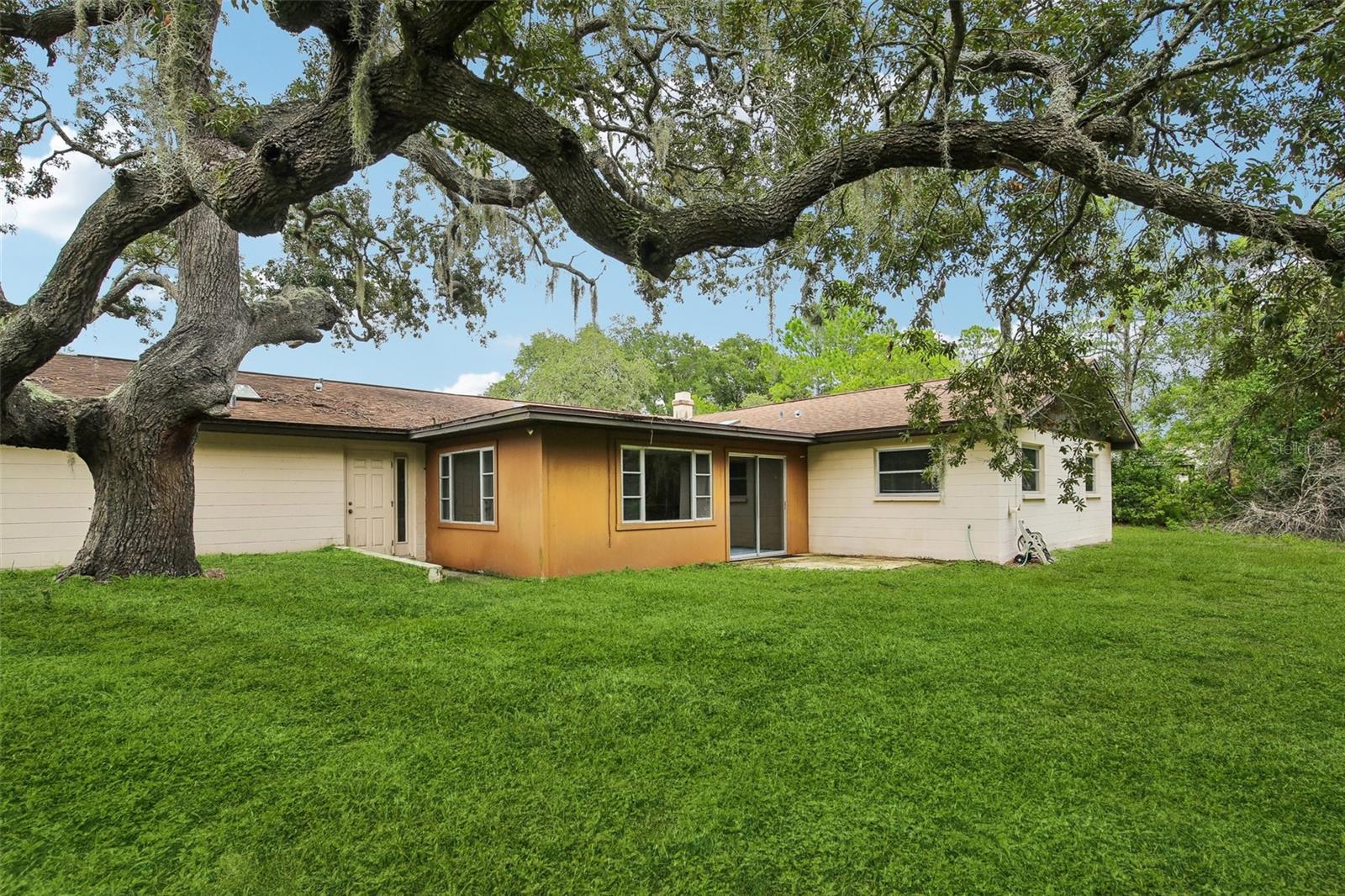 Roof is only 8 years old; grass virtually shaded