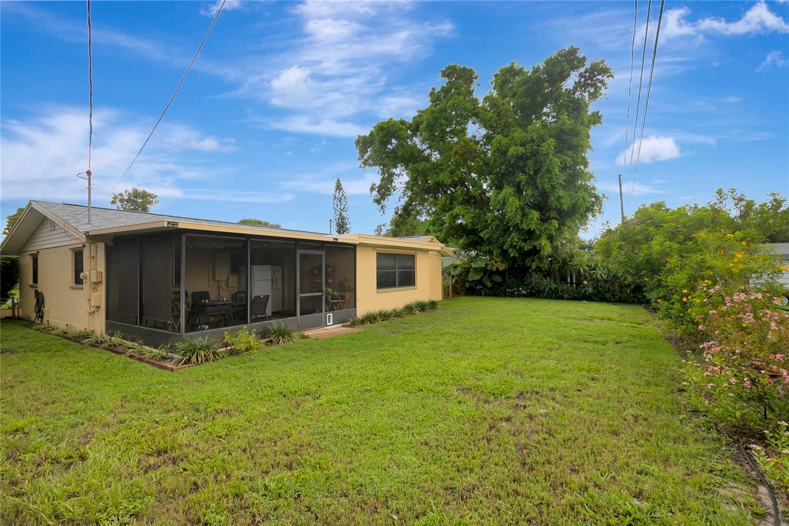 fully fenced yard