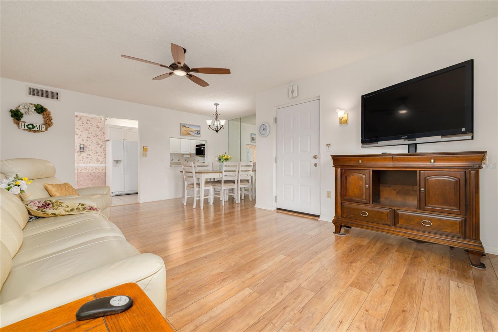 Living Room / Dining Areas with view of Kitchen