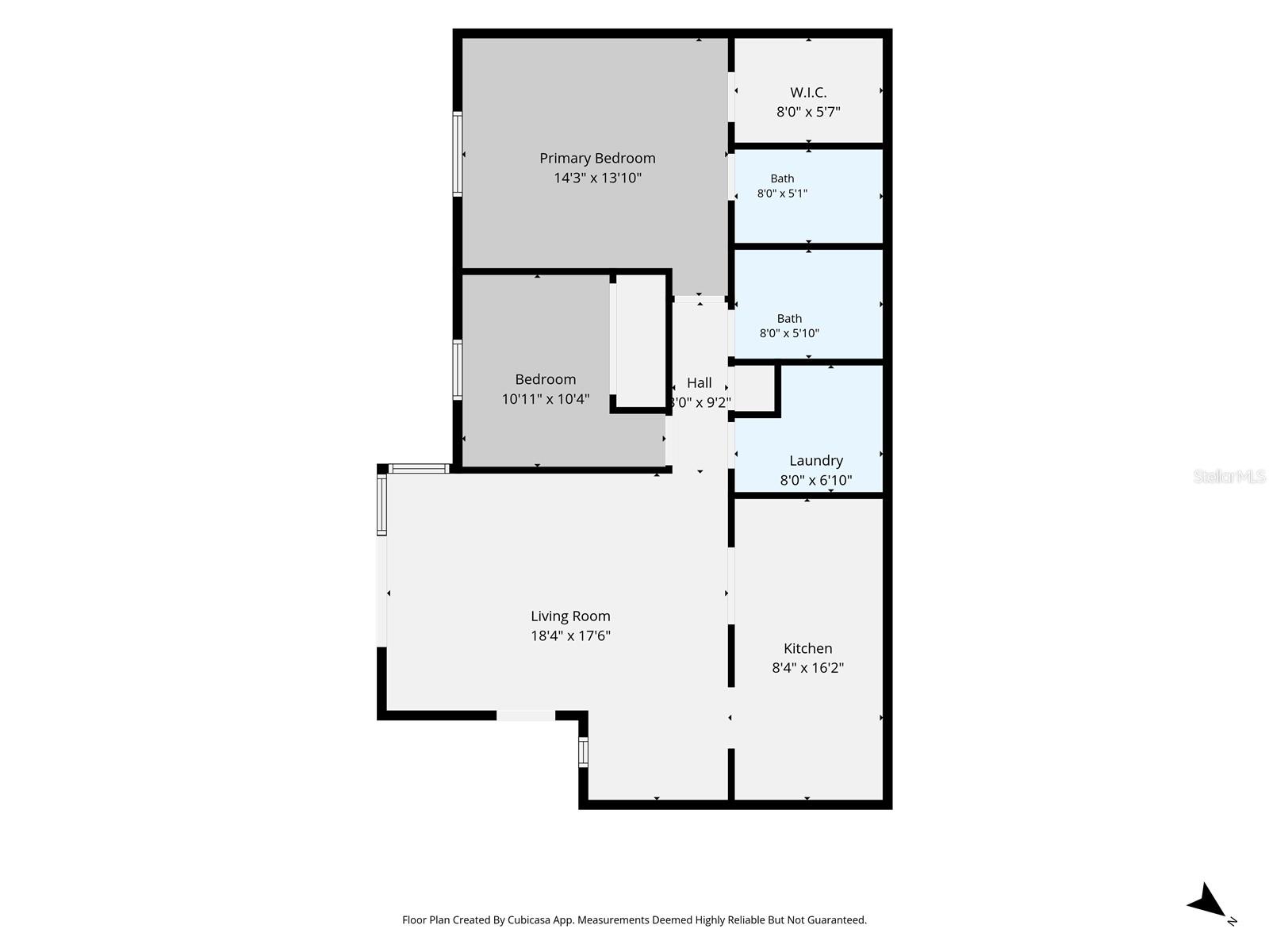 Floor Plan with estimated dimensions