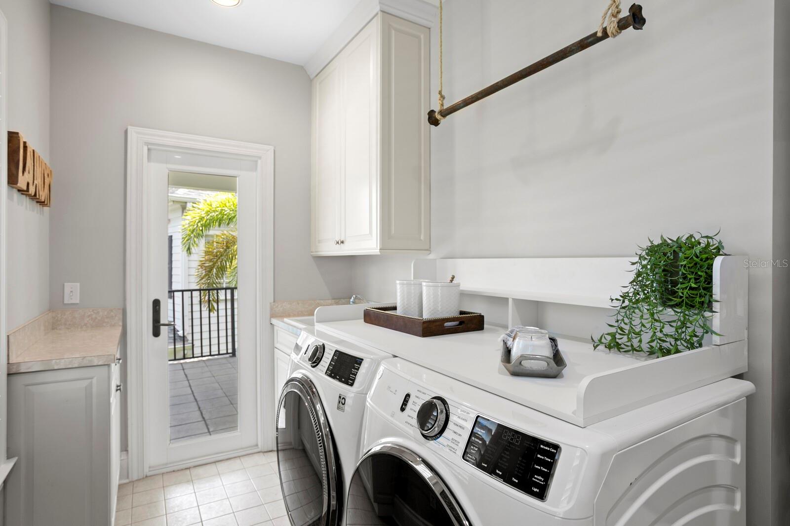 Laundry Room with Front Balcony