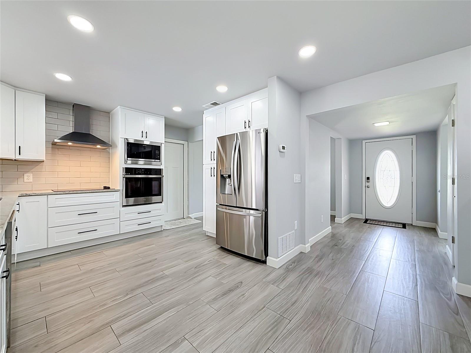 Kitchen and entry