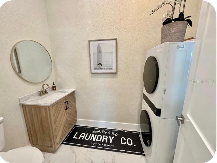 Half Bathroom with Laundry