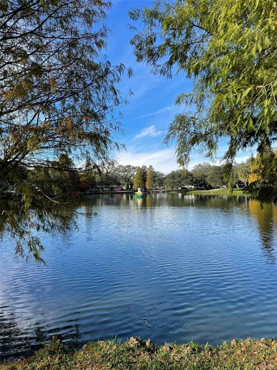 Charming Lake Roberta is the HEART of this historic neighborhood of Hampton Terrace