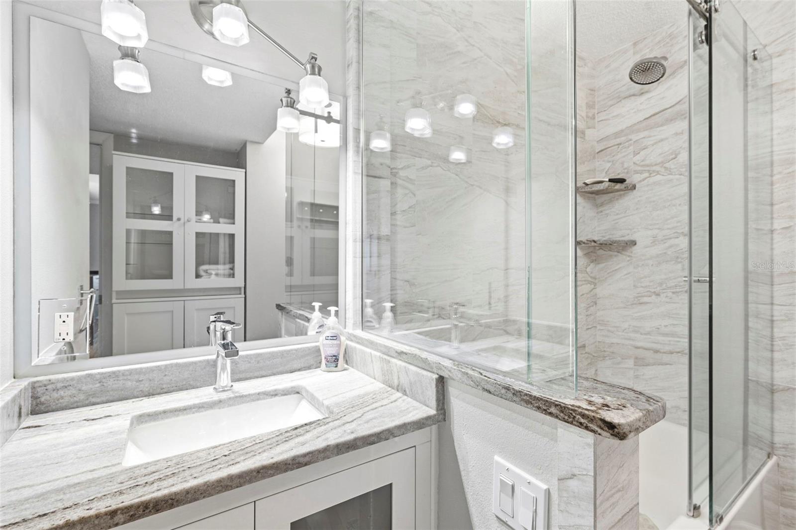 Primary suite bathroom.