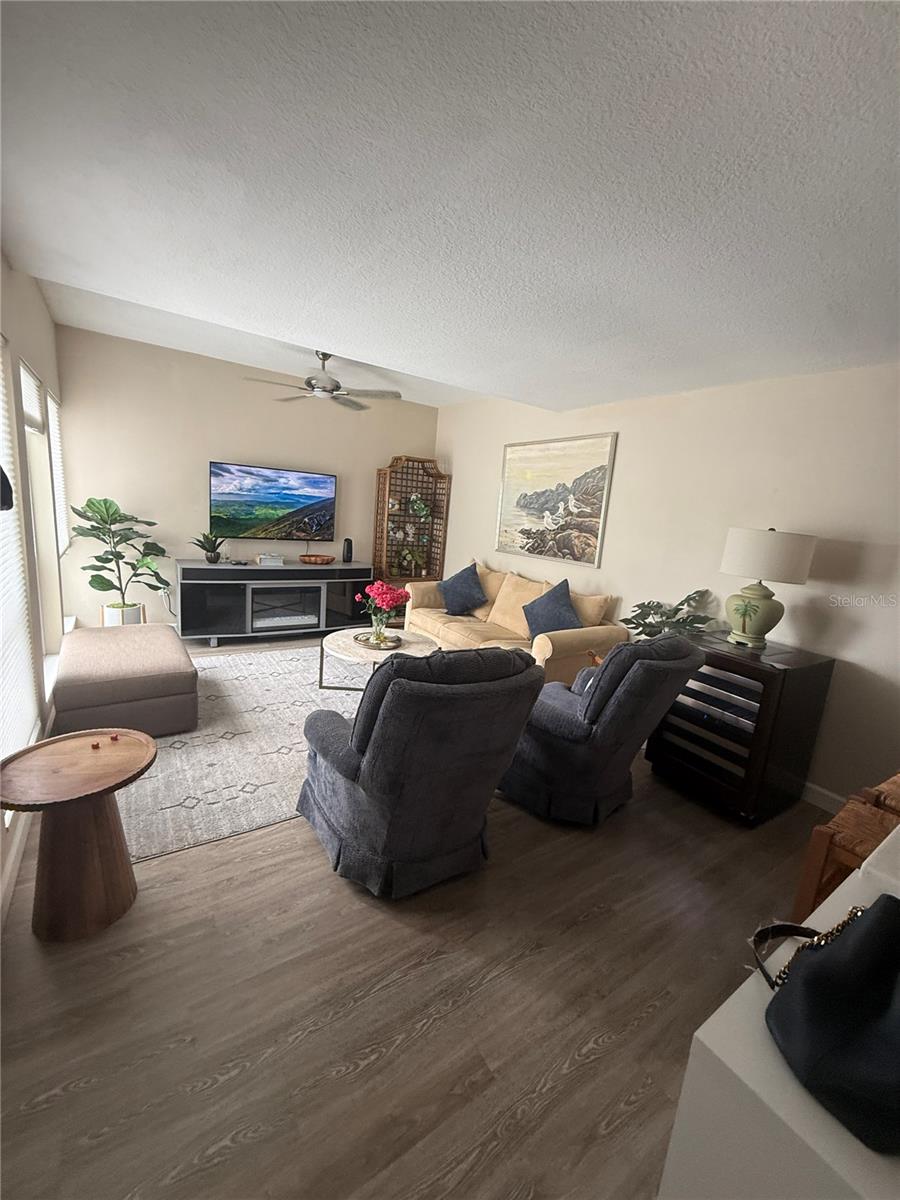 Lots of natural light in  Living room