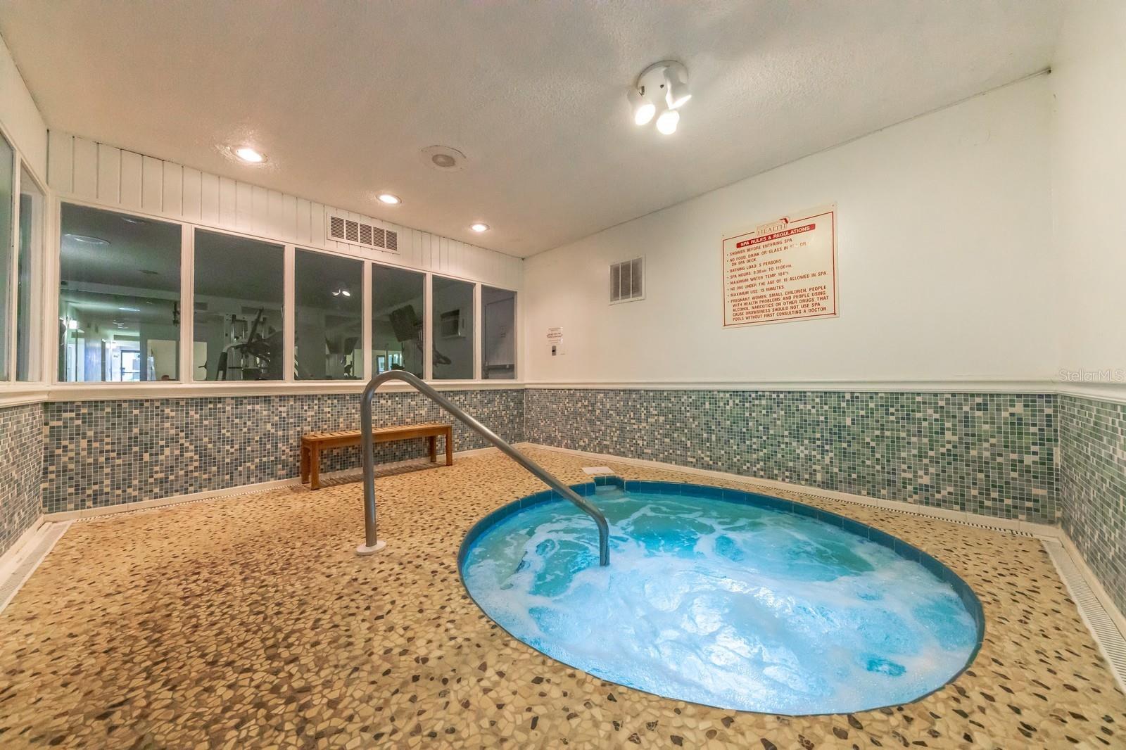 Indoor hot tub