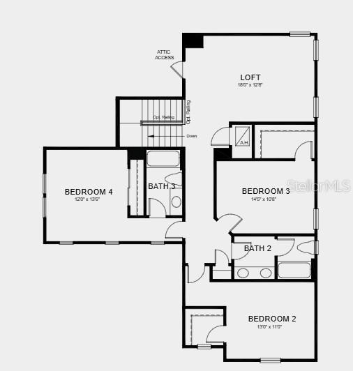 Floor 2 - Additional Highlights Include: gourmet kitchen, main floor secondary bedroom and full bathroom, extended covered lanai with an outdoor kitchen rough-in, 8' interior doors, pocket sliding glass door in the great room, and pre-plumbed for a future laundry room sink
