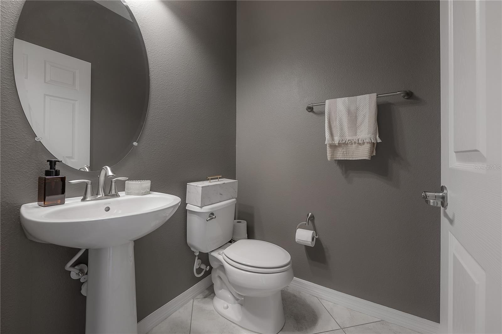 Downstairs half bath