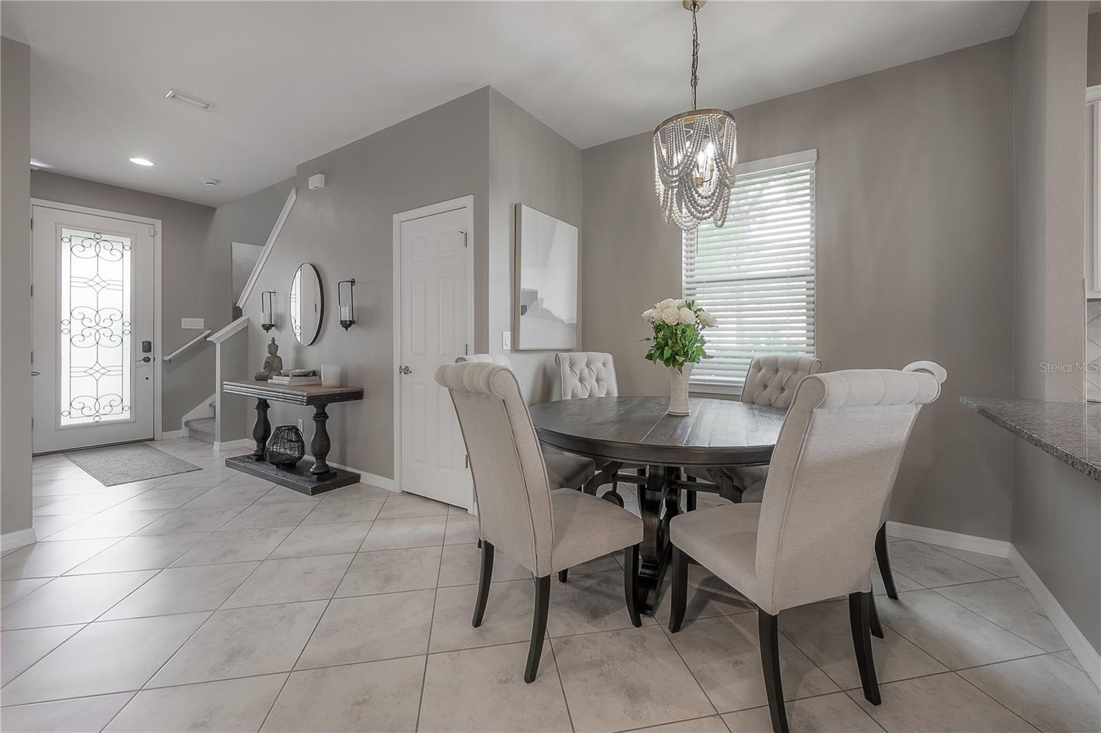 Dining nook and entryway