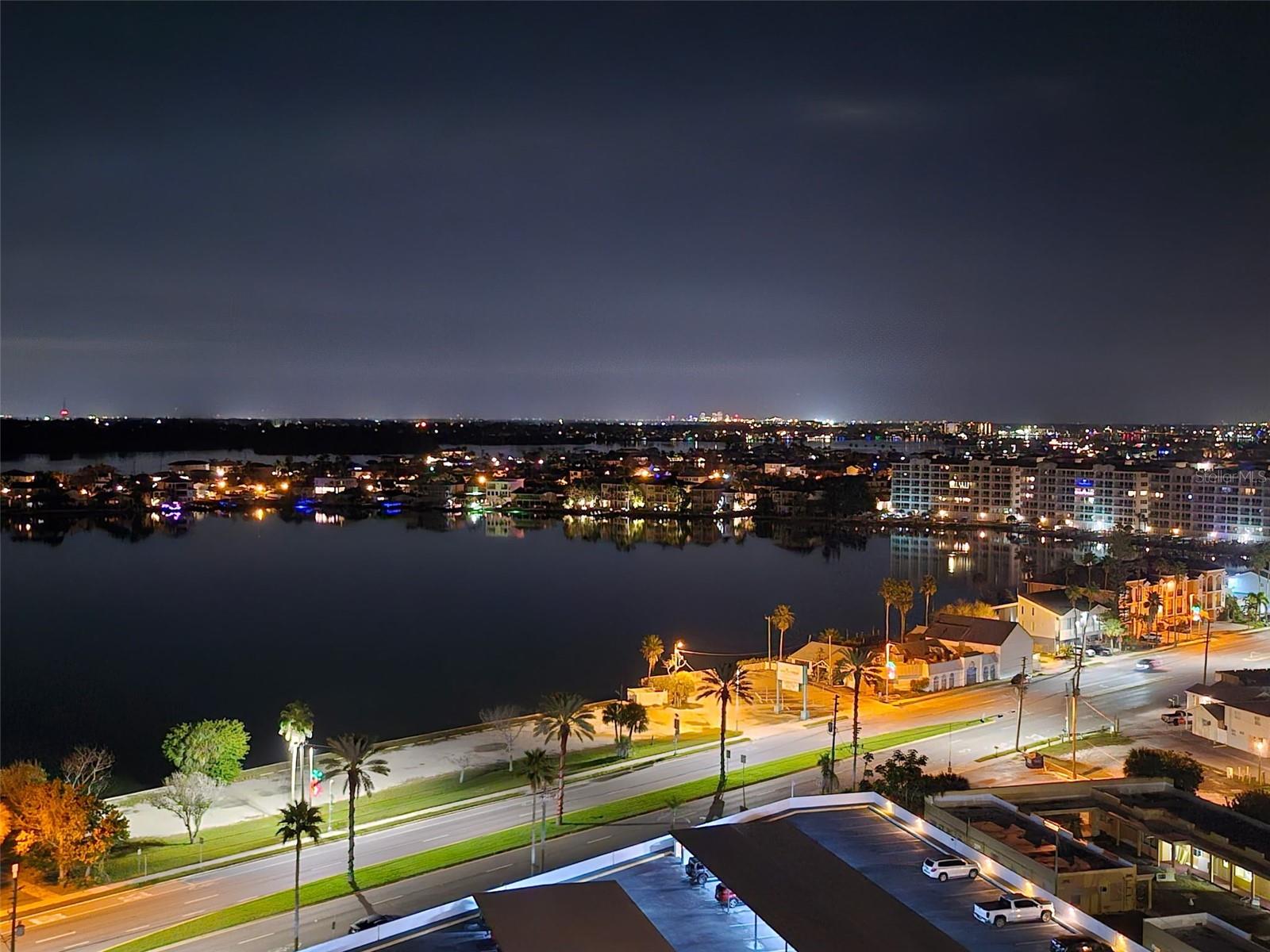 View of Downtown St Petersburg in the distance.