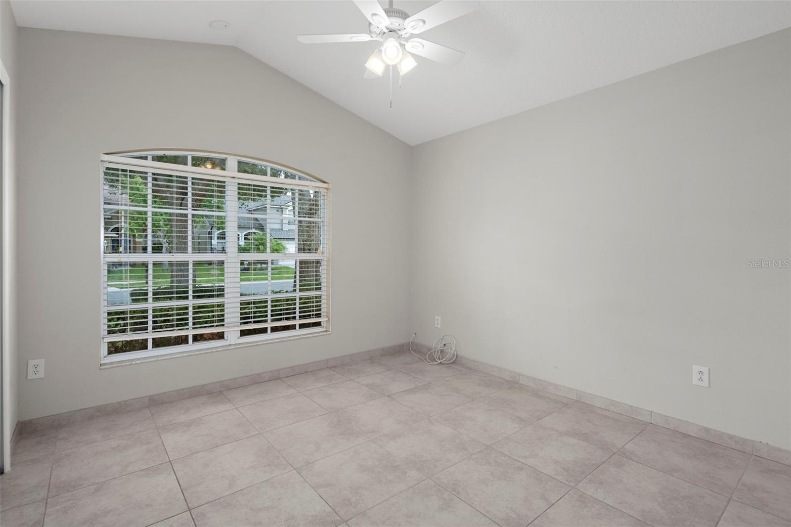 Front bedroom without virtual staging