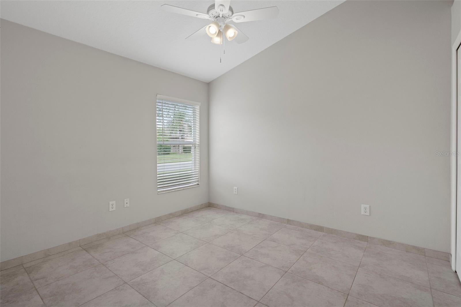 Side bedroom without virtual staging