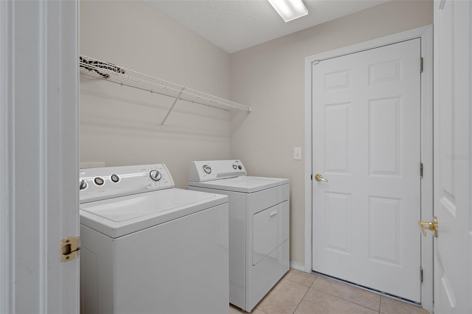 Interior laundry room